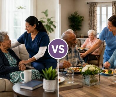 in-home care vs assisted living
